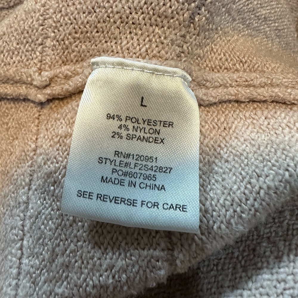 Olive & Oak Open Front Hooded Cardigan Size: L - Picture 4 of 4